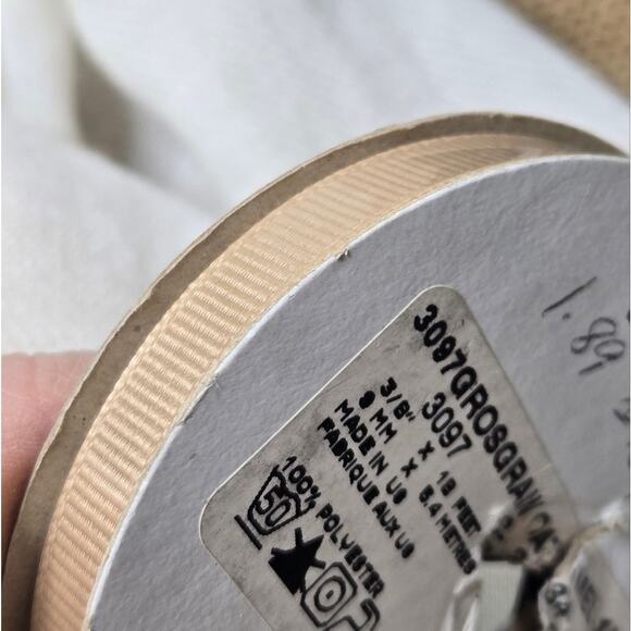 NWT 5 Spools Assorted Ribbon Leopard, Noah's Ark, Brown, Tan Grosgrain, Satin - Picture 8 of 8